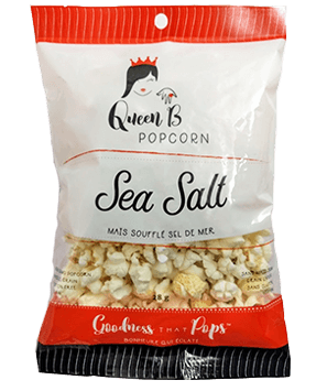 Queen B Sea salt popcorn snack size